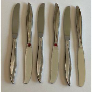 Set of 6 Oneidacraft Deluxe Stainless Textura